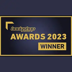 Bodyshop Awards 2023 winner badge