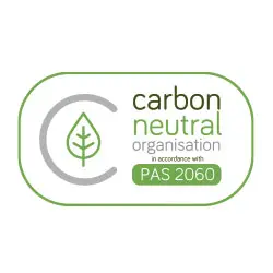 Carbon neutral organisation PAS 2060 logo