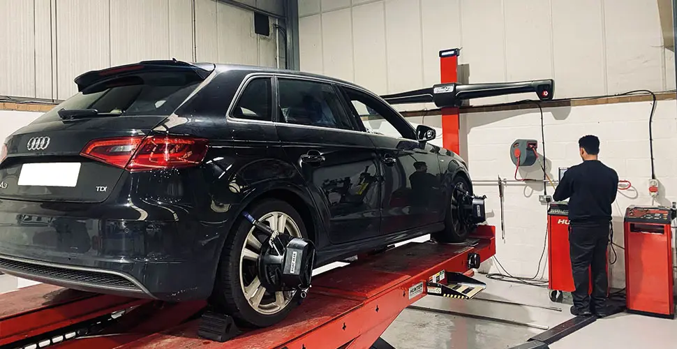 Audi approved repairer sign at Autocraft Telford