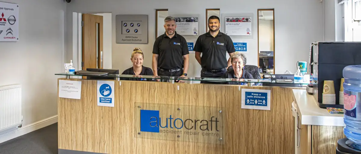 Happy Autocraft customer collecting a repaired car
