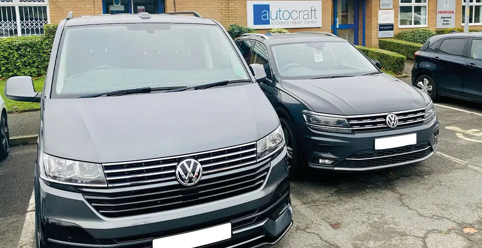 VW Commercial Vehicles approved repairer sign at Autocraft Telford